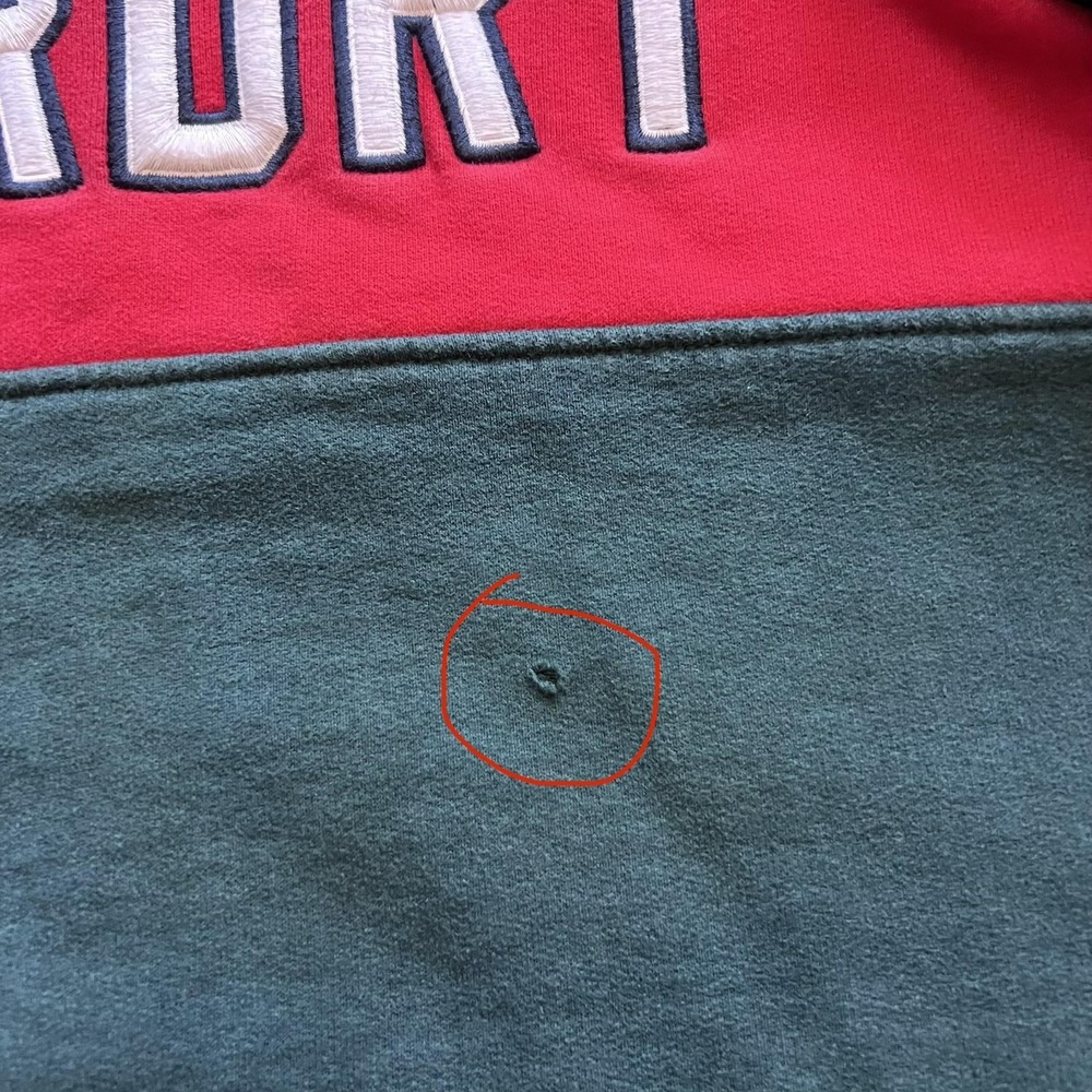 Superdry Sweatshirt Mens XL Navy Red Green Fleece Crewneck Sport Logo Colorblock - Picture 5 of 16